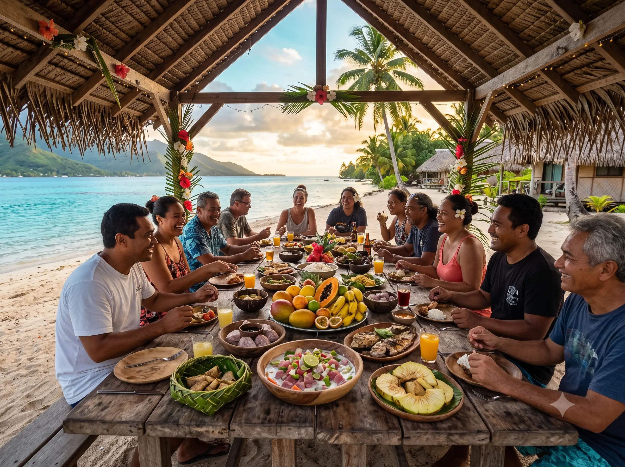 La table d'hôte de la pension