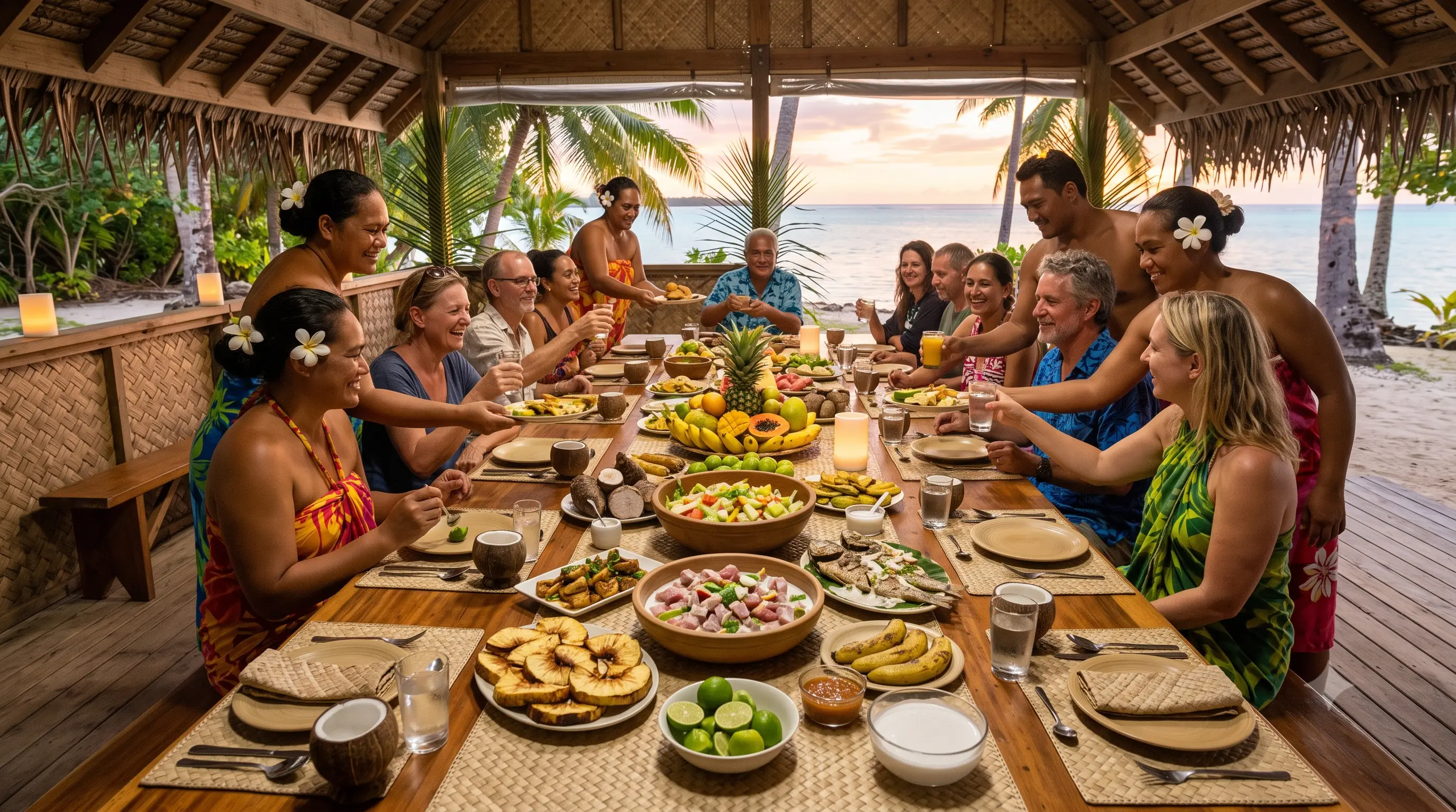 La table d'hôte de Fare Vaihere